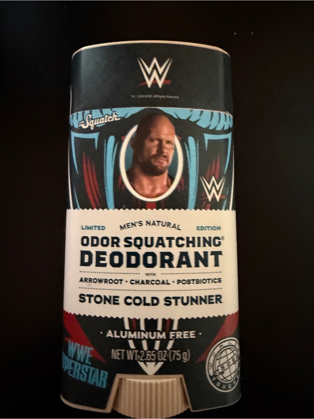 New Dr Squatch Stone Cold Stunner WWE Superstar Natural Deodorant Men